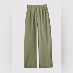 Abercrombie Curve Love Sloane Tailored Wide Leg Pant